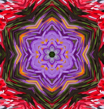 Soyut kaleydoskop arkaplanı. Çoklu renkli kaleydoskop dokusu.