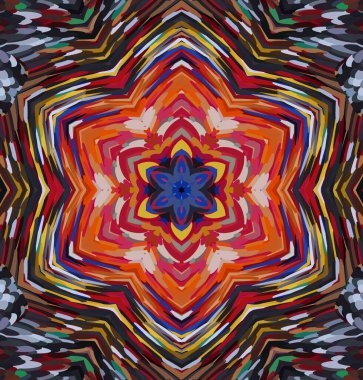 Soyut kaleydoskop arkaplanı. Çoklu renkli kaleydoskop dokusu.