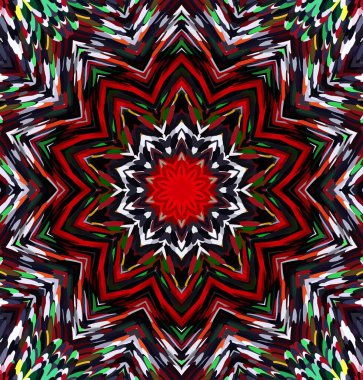 Soyut kaleydoskop arkaplanı. Çoklu renkli kaleydoskop dokusu.