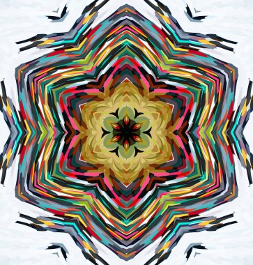 Soyut kaleydoskop arkaplanı. Çoklu renkli kaleydoskop dokusu.