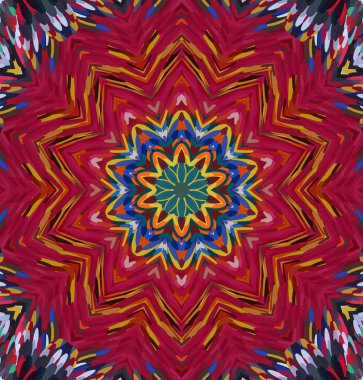 Soyut kaleydoskop arkaplanı. Çoklu renkli kaleydoskop dokusu.