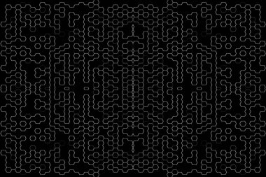 Soyut arkaplan. Monokrom dokusu. Beyaz arkaplanda siyah beyaz çizgiler.