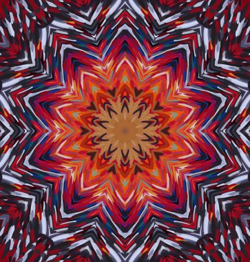 Soyut kaleydoskop arkaplanı. Çoklu renkli kaleydoskop dokusu.