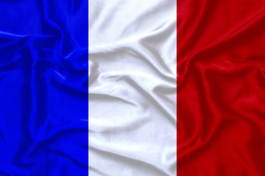 flag France silk background, silk texture.