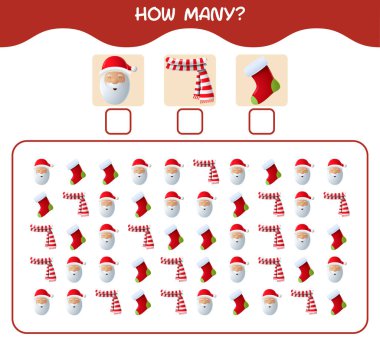 Kaç tane çizgi film Noel 'i var? Oyun sayıyorum. Okul öncesi çocuklar ve bebekler için eğitici bir oyun