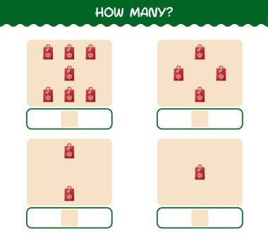 Kaç tane karikatür torbası var? Oyun sayıyorum. Okul öncesi çocuklar ve bebekler için eğitici bir oyun