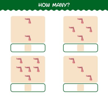 Kaç tane karikatür atkısı var? Oyun sayıyorum. Okul öncesi çocuklar ve bebekler için eğitici bir oyun