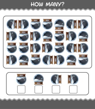 Kaç tane çizgi film karakteri var? Oyun sayıyorum. Okul öncesi çocuklar ve bebekler için eğitici bir oyun