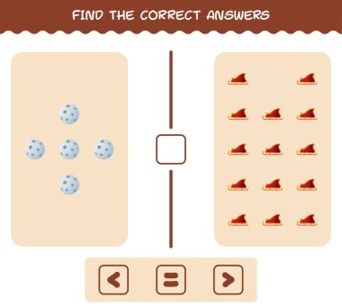 Çizgi film Noel 'inin doğru cevaplarını bul. Arama ve sayma oyunu. Okul öncesi çocuklar ve bebekler için eğitici bir oyun