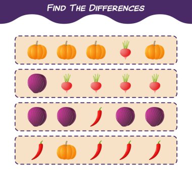 Karikatür noeli arasındaki farkı bul. Oyun aranıyor. Okul öncesi çocuklar ve bebekler için eğitici bir oyun