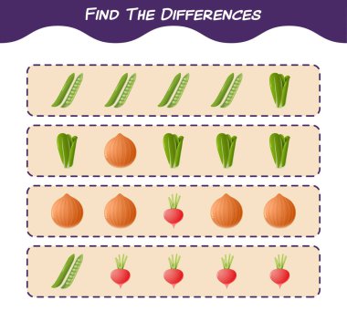 Karikatür noeli arasındaki farkı bul. Oyun aranıyor. Okul öncesi çocuklar ve bebekler için eğitici bir oyun