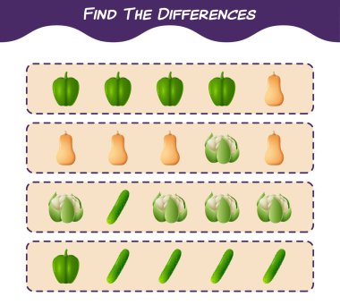 Karikatür noeli arasındaki farkı bul. Oyun aranıyor. Okul öncesi çocuklar ve bebekler için eğitici bir oyun