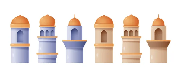 Ilustración Torre Mezquita Ilustración Vectorial — Archivo Imágenes Vectoriales