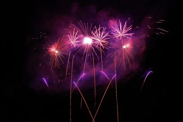 Ohňostroje, pyrotechnika — Stock fotografie