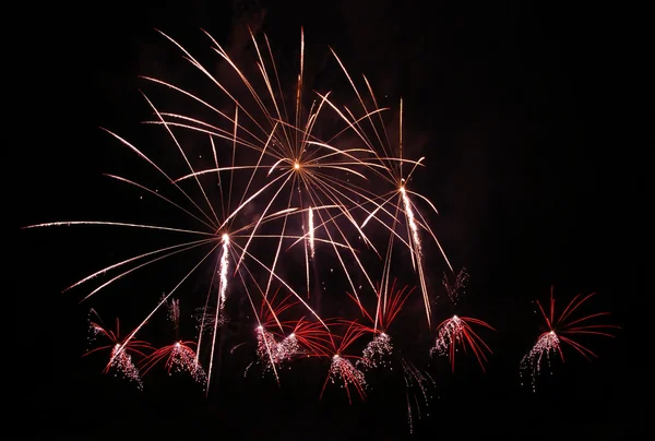 Fireworks, pyrotechnics — Stock Photo, Image