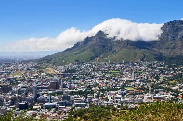 Uitzicht Kaapstad Zuid Afrika Tafelberg Achtergrond — Stockfoto