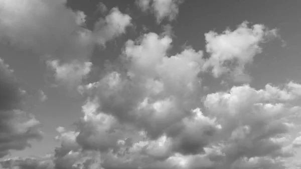 16時9分の積雲の高解像度画像高解像度黒と白のフォーマット ストック写真