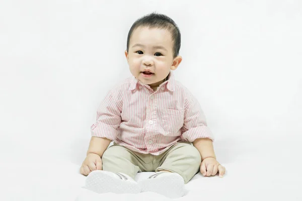 Stylish Fashionable Kid Toddler Baby Boy Model Casual Clothes Adorable — Stockfoto