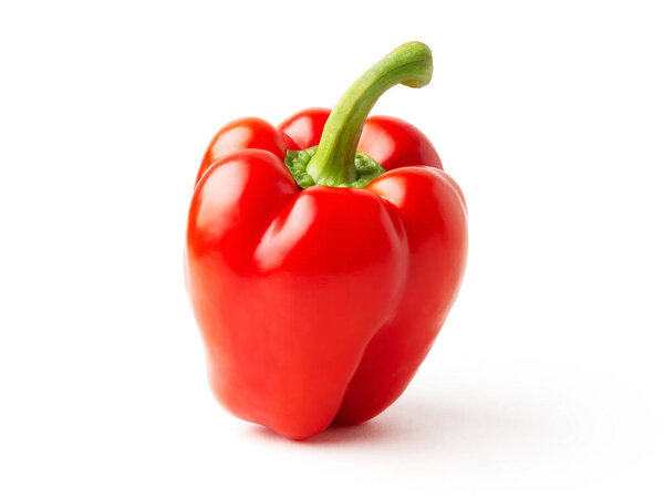 красный перец колокол изолирован на белом фоне