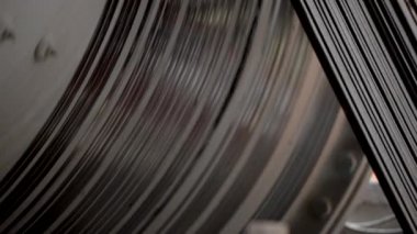 Seramik Döşeme Fabrikasında Top Değirmeninin Yakın Çekimi Yavaş Çekim