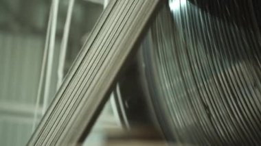 Seramik Döşeme Fabrikasında Top Değirmeninin Yakın Çekimi Yavaş Çekim