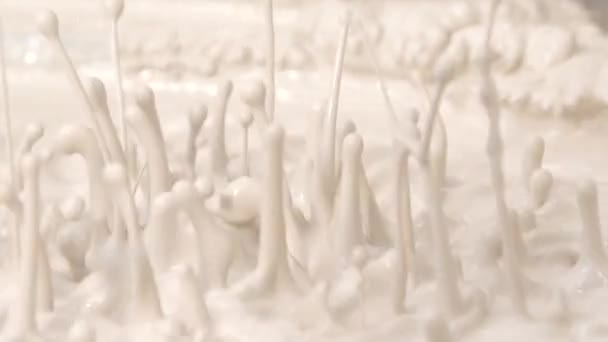 Macro Recycling Clay Water Shimmering in a Dish Extreme Slow Motion — Stok Video