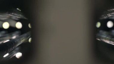 Tracking Shot Tile Rack in a Ceramic Tile Plant