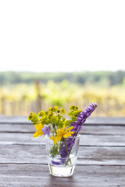 cam vazoda kır çiçekleri
