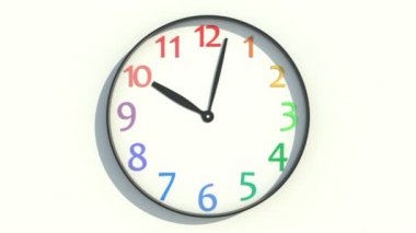 Saat hareketleri saat 9:00 ile 17:00