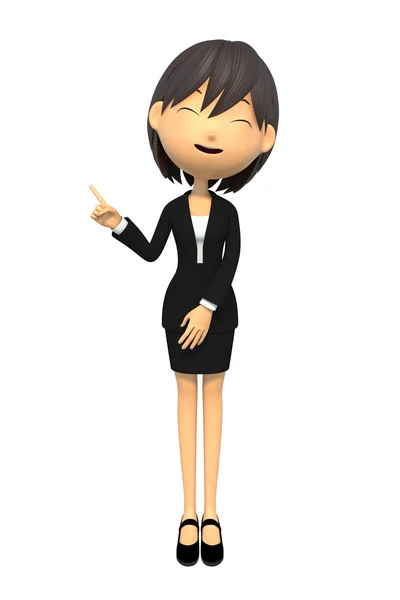 Business woman to point out — Stock Photo, Image