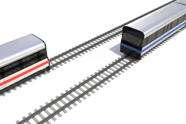 Vlaky procházející — Stock fotografie