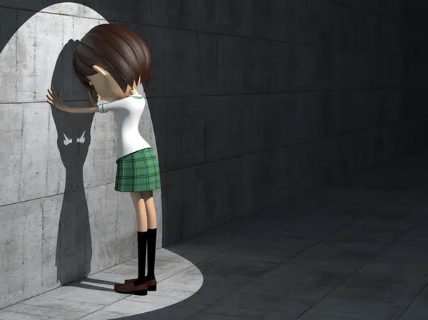 kız öğrencilerin discouraged olmak.