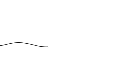 Animasyon çizimi. Kalp silueti aralıksız devam ediyor. El yapımı minimalist stil. Çizgi çizimi elle çizilmiş. Noel konsepti. 4K video