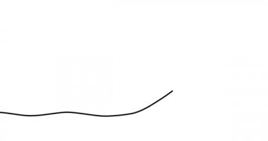 Animasyon çizimi. Kalp silueti aralıksız devam ediyor. El yapımı minimalist stil. Çizgi çizimi elle çizilmiş. Noel konsepti. 4K video