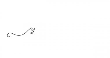 Animated illustration. Continuous One Line script cursive text you are my star. Hand-drawn minimalist style. 4K video