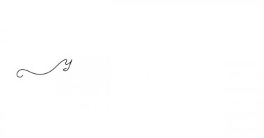 Animated illustration. Continuous One Line script cursive text you are so loved. Hand-drawn minimalist style. 4K video