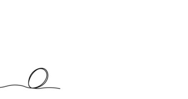 Paskalya için animasyon çizimi. Paskalya tavşanı. El yapımı minimalist stil. 4K video.