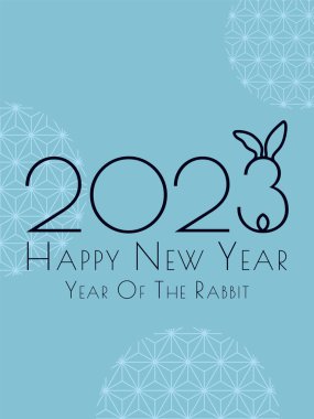 Yeni yıl 2023 davetiye lüks tasarım şeması. Tebrik kartı, el ilanları, poster için renk arkaplanı üzerine vektör illüstrasyonu. 