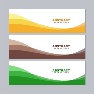 Beyaz, yeşil, menekşe, turuncu, gri, sarı, kırmızı, kahverengi ve pembe renkte soyut arkaplan çizimi vektörü. Pankart, sosyal medya şablonu, poster ve el ilanı şablonu için kullanılabilir, vs.