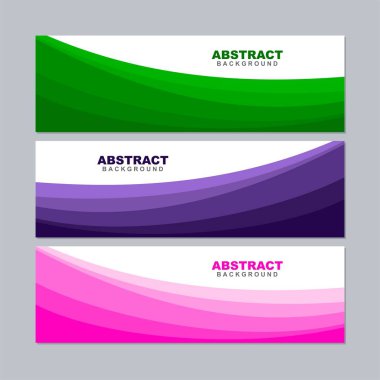 Beyaz, yeşil, menekşe, turuncu, gri, sarı, kırmızı, kahverengi ve pembe renkte soyut arkaplan çizimi vektörü. Pankart, sosyal medya şablonu, poster ve el ilanı şablonu için kullanılabilir, vs.