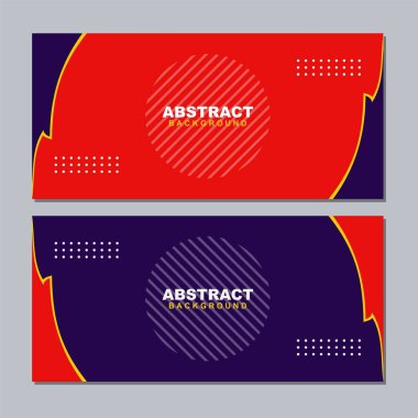 Beyaz, yeşil, menekşe, turuncu, gri, sarı, kırmızı, kahverengi ve pembe renkte soyut arkaplan çizimi vektörü. Pankart, sosyal medya şablonu, poster ve el ilanı şablonu için kullanılabilir, vs.