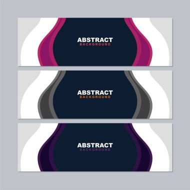 Soyut arkaplan vektörünü gri, mavi, beyaz, sarı, pembe, kahverengi, siyah, turuncu, yeşil ve mor renkte ayarlayın. Pankart, sosyal medya şablonu, poster ve el ilanı şablonu için kullanılabilir, vs..