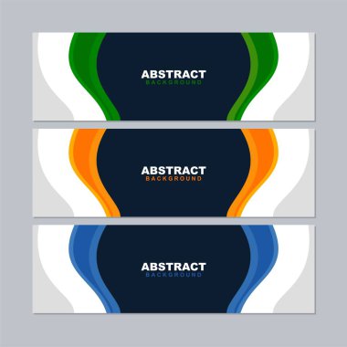 Soyut arkaplan vektörünü gri, mavi, beyaz, sarı, pembe, kahverengi, siyah, turuncu, yeşil ve mor renkte ayarlayın. Pankart, sosyal medya şablonu, poster ve el ilanı şablonu için kullanılabilir, vs..