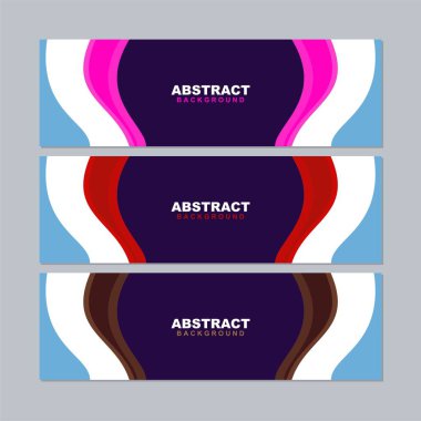 Soyut arkaplan vektörünü gri, mavi, beyaz, sarı, pembe, kahverengi, siyah, turuncu, yeşil ve mor renkte ayarlayın. Pankart, sosyal medya şablonu, poster ve el ilanı şablonu için kullanılabilir, vs..