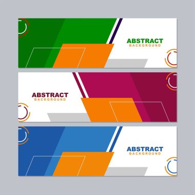 Soyut arkaplan vektörünü gri, mavi, beyaz, sarı, pembe, kahverengi, siyah, turuncu, yeşil ve mor renkte ayarlayın. Pankart, sosyal medya şablonu, poster ve el ilanı şablonu için kullanılabilir, vs..