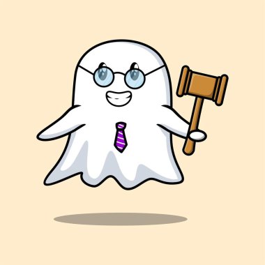 Çizgi film yüz çizimlerinin farklı ifadeleriyle sevimli kawaii hayalet çizgi film karakteri