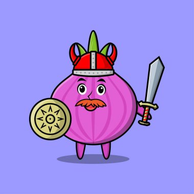 Şirin kawaii soğan çizgi film karakteri farklı çizgi film yüz vektör çizimleri ile