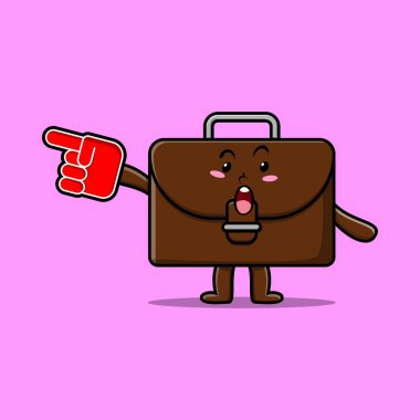 Kawaii bavul çizgi film karakterini farklı çizgi film yüz çizimleri ile ayarla