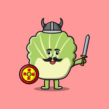 Tatlı çizgi film karakteri Çin lahana viking korsanı