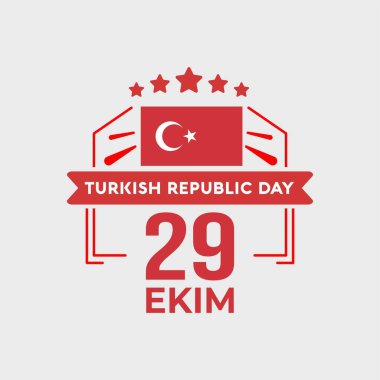 29 october turkey republic day, 29 ekim turkish republic day, turkey independence day flat design